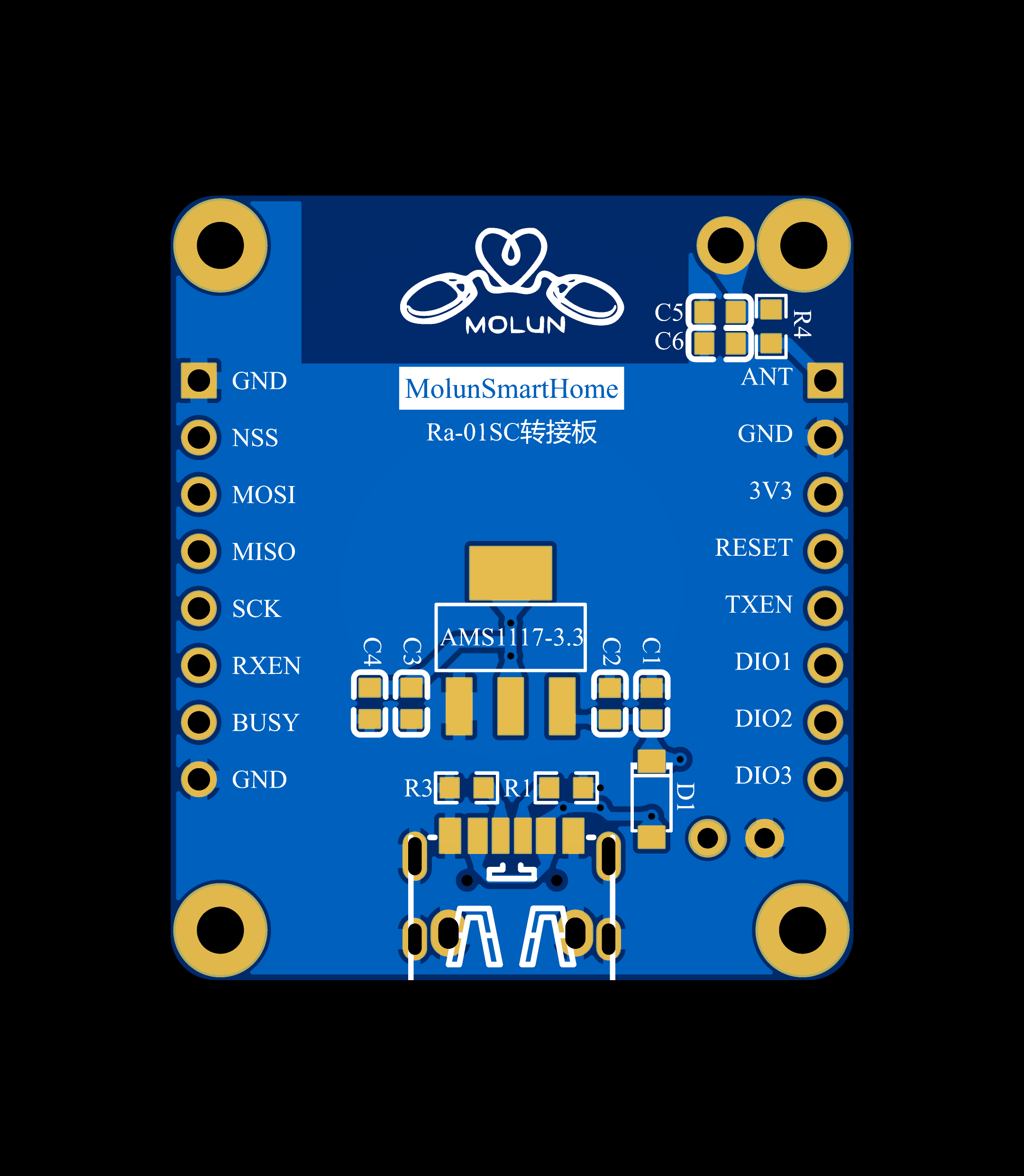 3D_PCB_Ra-01SC转接板_V1_2023-08-23-10.png